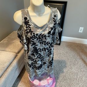 INC cold shoulder shirt